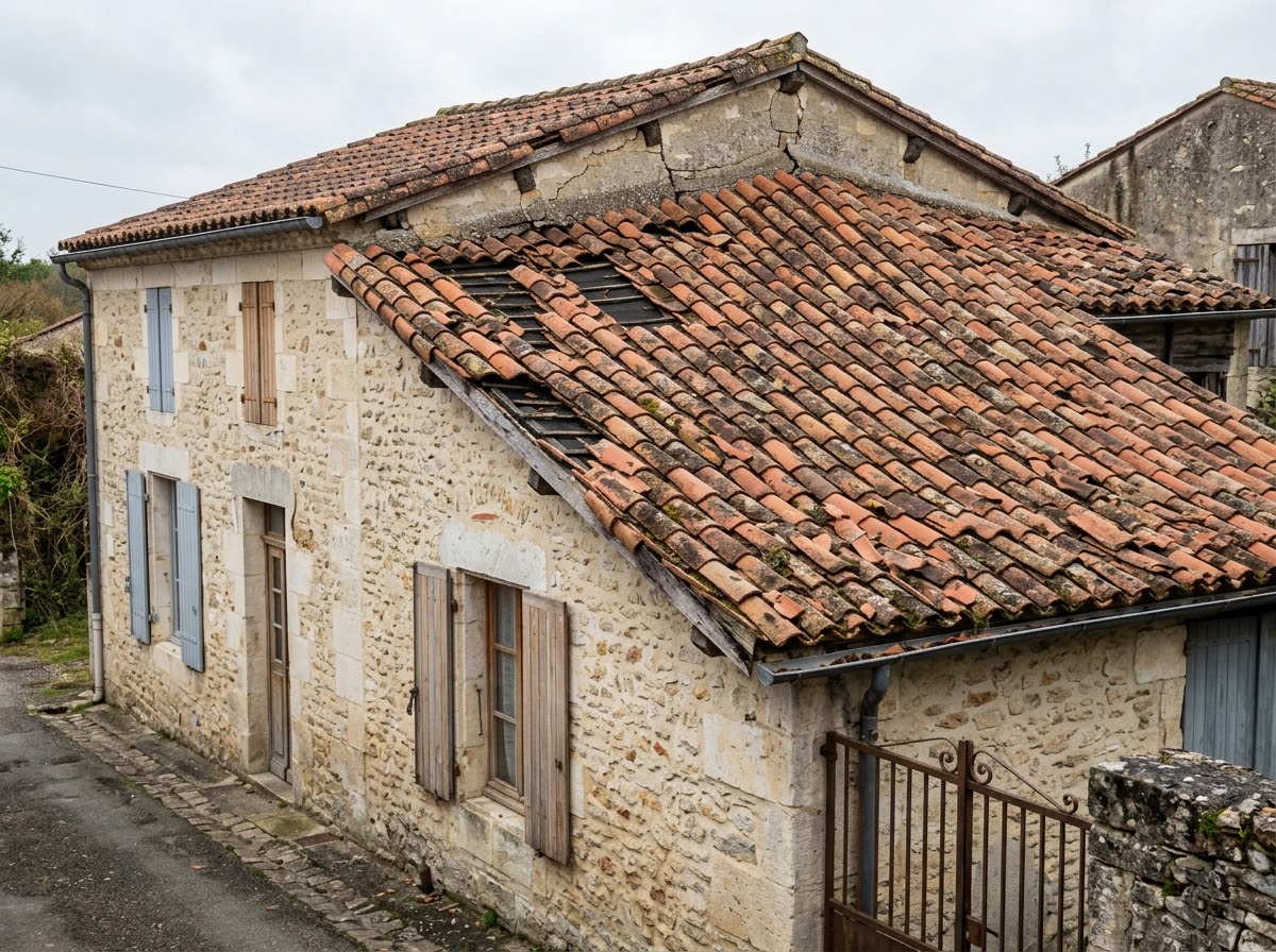 Toit avant travaux (photo à venir)